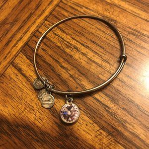 Alex and Ani Light Amethyst Birthstone Bangle